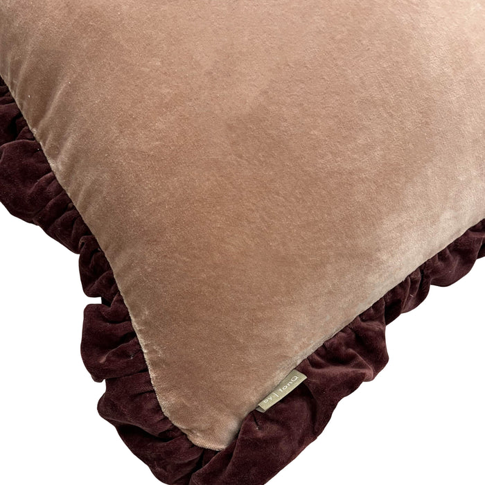 by fonQ Velou Sierkussen 50 x 50 cm - Dusty Pink