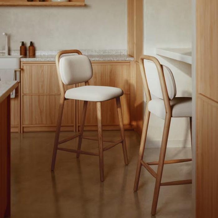 Kave Home Helda Barkruk - Beige