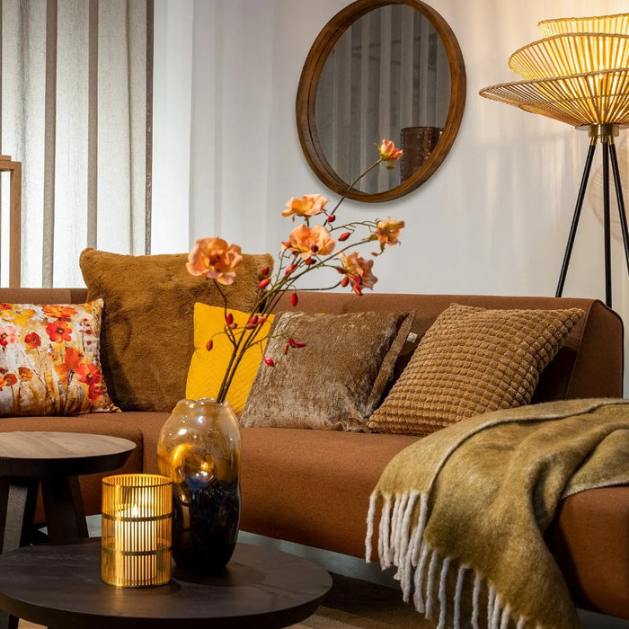 Dutch Decor plaid LIBBE - 130x170 cm Tobacco Brown