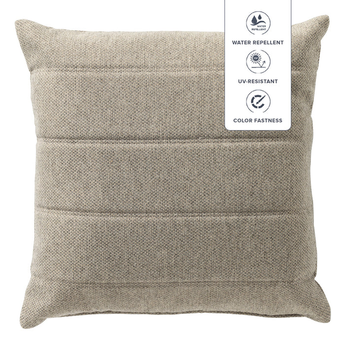 Dutch Decor kussenhoes TALIA - 45x45 cm beige - waterafstotend en uv-b