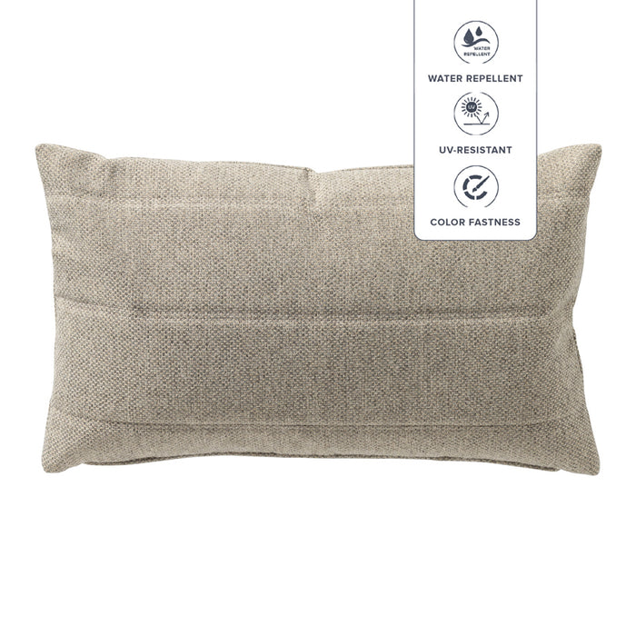 Dutch Decor kussenhoes TALIA - 30x50 cm beige - waterafstotend en uv-b