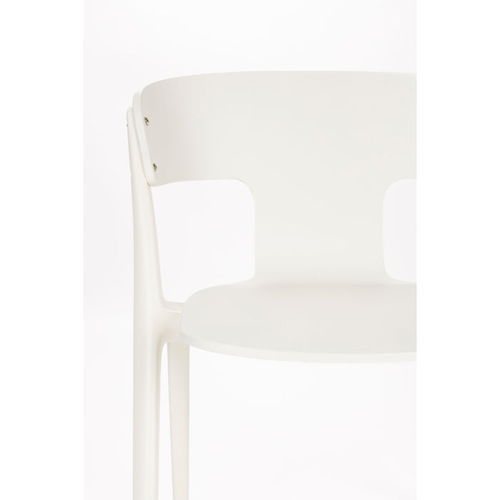 Zuiver Horizon Outdoor Eetkamerstoelen Off-White - Set van 4 - Beige