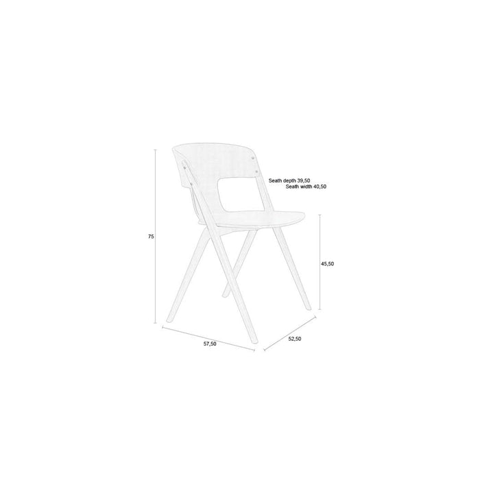Zuiver Horizon Outdoor Eetkamerstoelen Off-White - Set van 4 - Beige