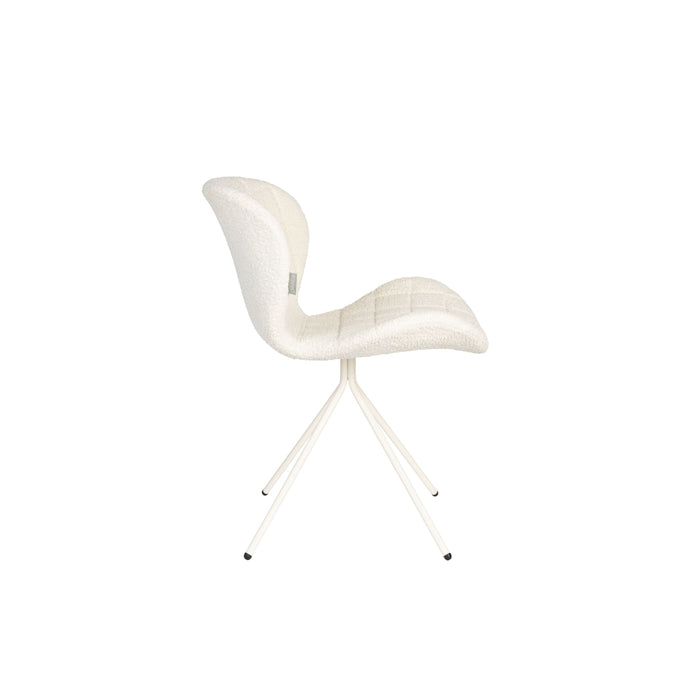 Zuiver OMG Eetkamerstoelen Soft Off White - Set van 2