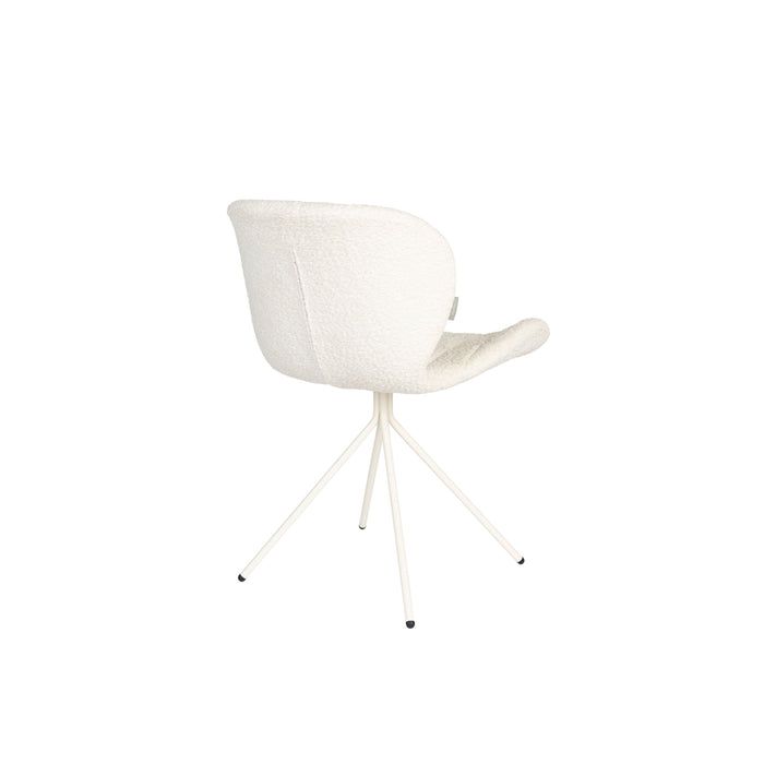 Zuiver OMG Eetkamerstoelen Soft Off White - Set van 2
