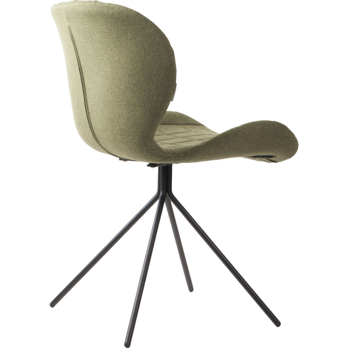 Zuiver OMG Eetkamerstoelen Groen - Set van 2