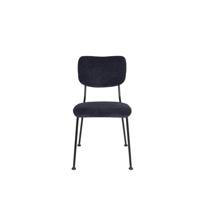 Zuiver Benson Eetkamerstoelen Donkerblauw - Set van 2