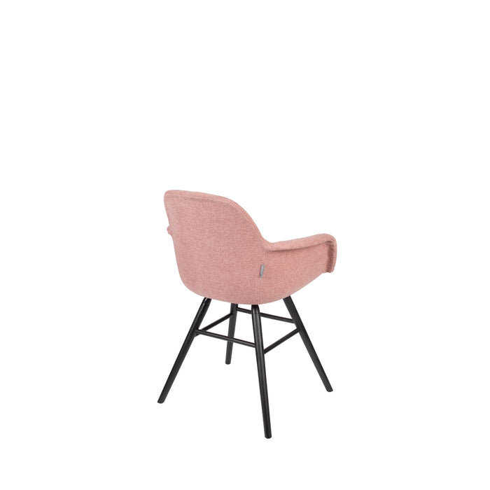 Zuiver Albert Kuip Soft Eetkamerstoelen armleuning Roze - Set van 2