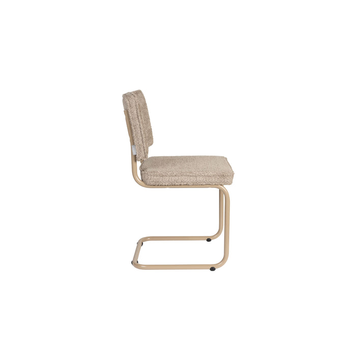 Zuiver Ridge Soft Eetkamerstoelen Beige - Set van 2