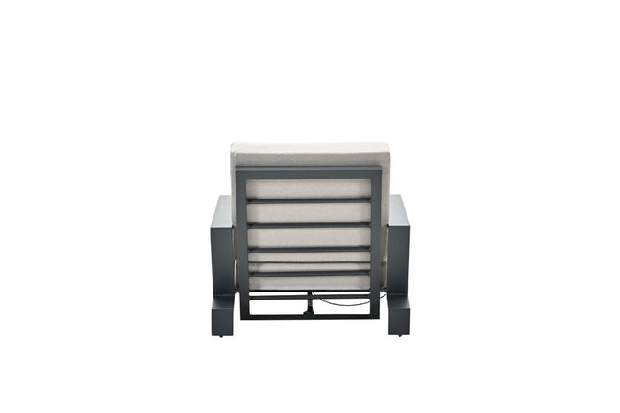 Lincoln verstelbare fauteuil - carbon black - desert sand