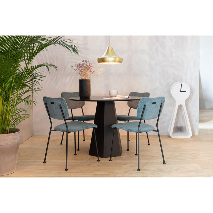 Zuiver Benson Eetkamerstoelen Grijs|Blauw - Set van 2