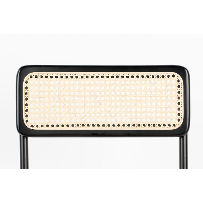 Zuiver Jort Eetkamerstoelen Naturel|Zwart - Set van 2