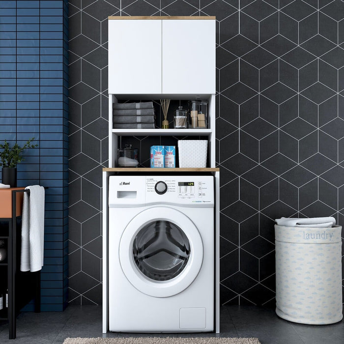 Calicosy - JUNE Wasmachinerek - H183,6 cm - Wit