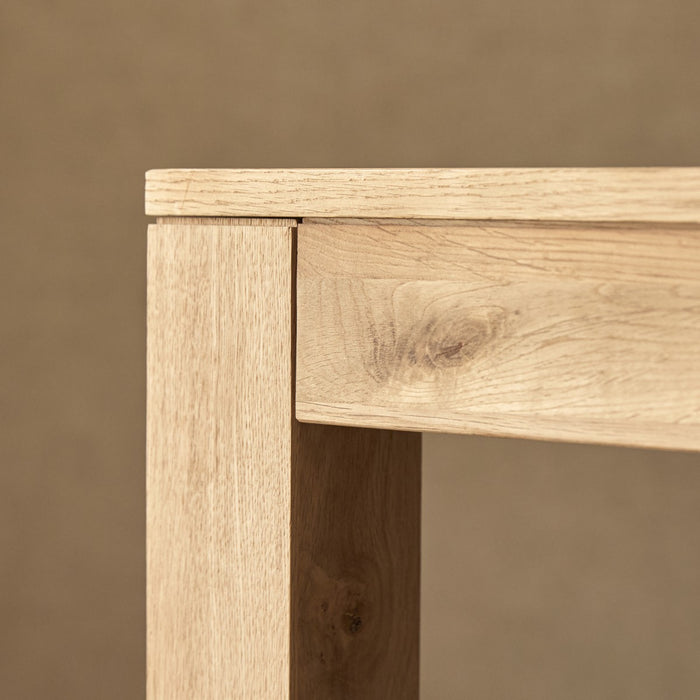 Tikamoon - Rechthoekige tafel in massief eiken voor 4-6 personen