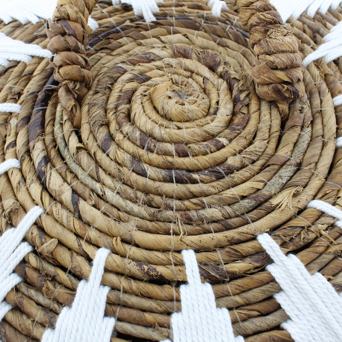 Van der Leeden Abaca Opbergmand met Deksel - H 38 x Ø 41 cm