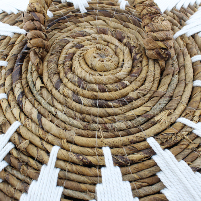 Van der Leeden Abaca Opbergmand met Deksel - H 43 x Ø 55 cm