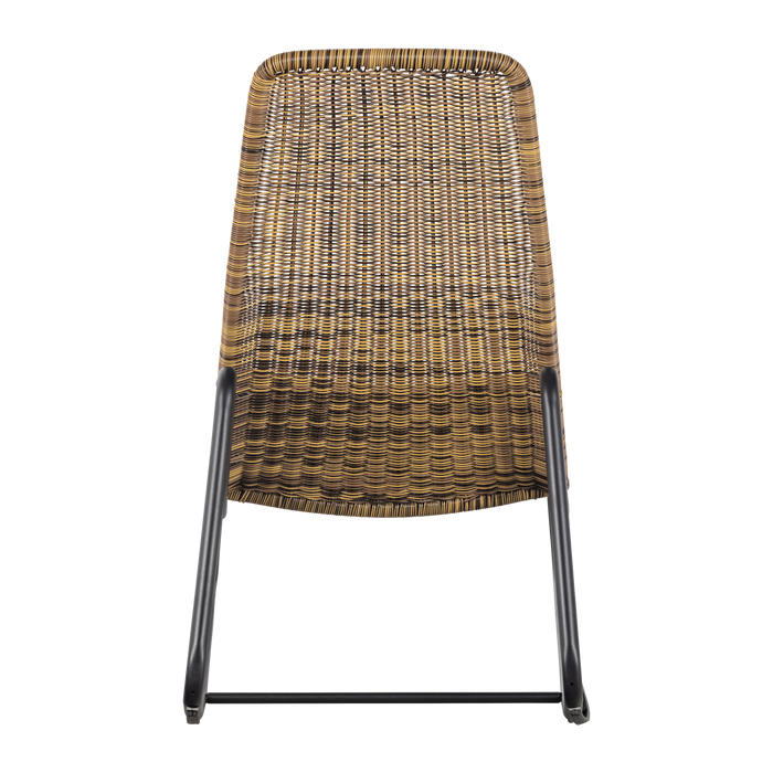 WOOOD Tom Schommelstoel Tuin - Rattan - Naturel - 97x51x95