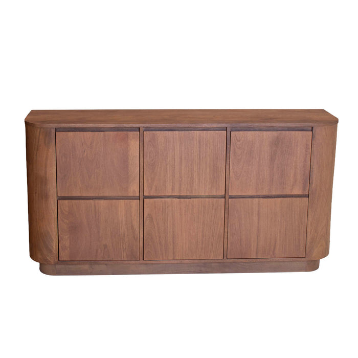 DÉJA Living - Dressoir Donkerbruin Mangohout - 160x40x80cm - Zenia