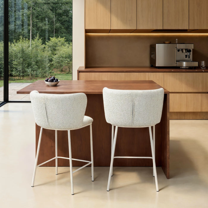 by fonQ Pebl Barkruk - Beige / Beige