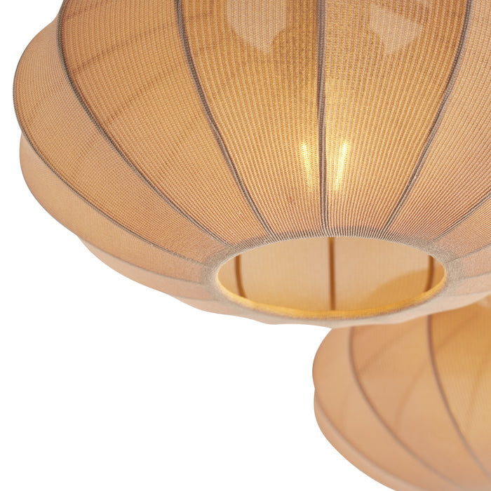 QAZQA Japandi plafondlamp bruin 3-lichts - Multi Bida