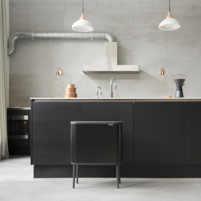 Brabantia Bo Touch Bin Afvalemmer 3 x 11 L - Zwart