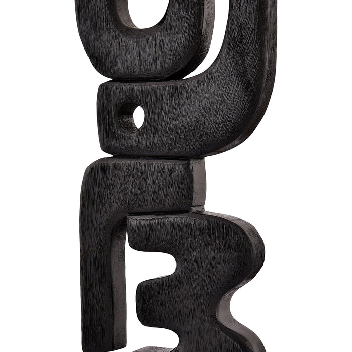 by fonQ Structure Ornament H 57,5 cm - Zwart