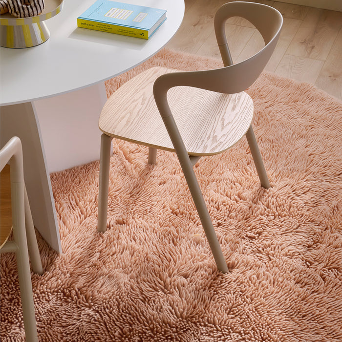 by fonQ Aera Eetkamerstoel - Naturel / Lichtgrijs