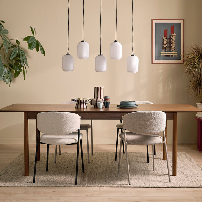 by fonQ Frisk Eettafel Uitschuifbaar 180/230 x 90 cm - Walnoot