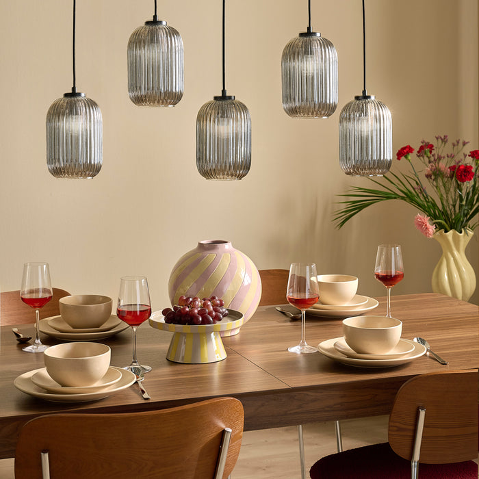 by fonQ Arcade Serveerschaal Ø 24 cm - Beige / Popcorn