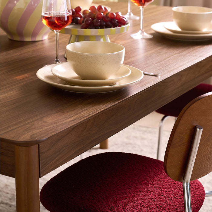 by fonQ Frisk Eettafel Uitschuifbaar 180/230 x 90 cm - Walnoot