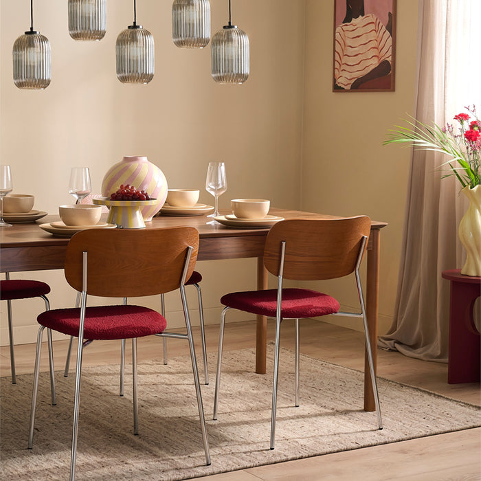 by fonQ Frisk Eettafel Uitschuifbaar 180/230 x 90 cm - Walnoot