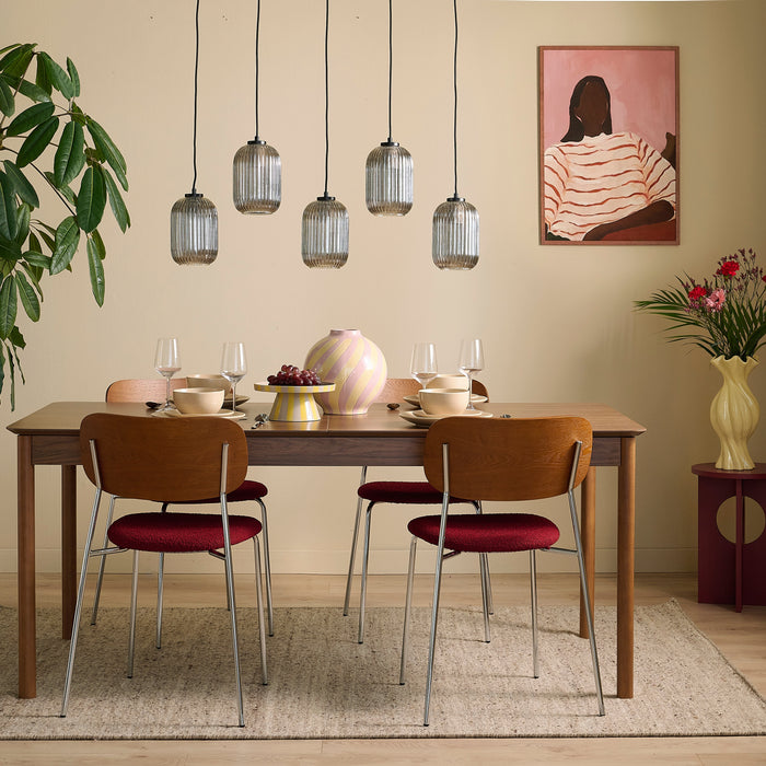 by fonQ Frisk Eettafel Uitschuifbaar 180/230 x 90 cm - Walnoot