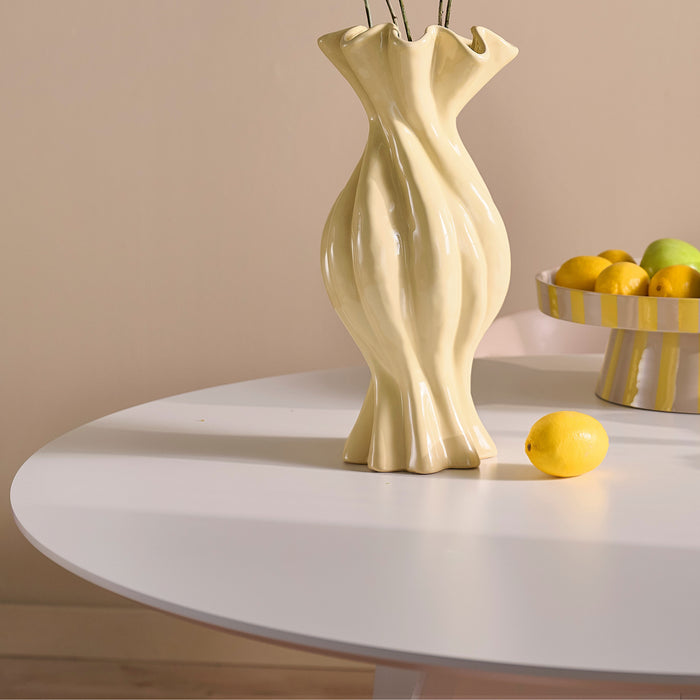 by fonQ Noux Eettafel Ø 120 cm - Wit