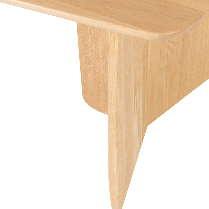 by fonQ Oakline Curve Eettafel B 220 cm - Natural