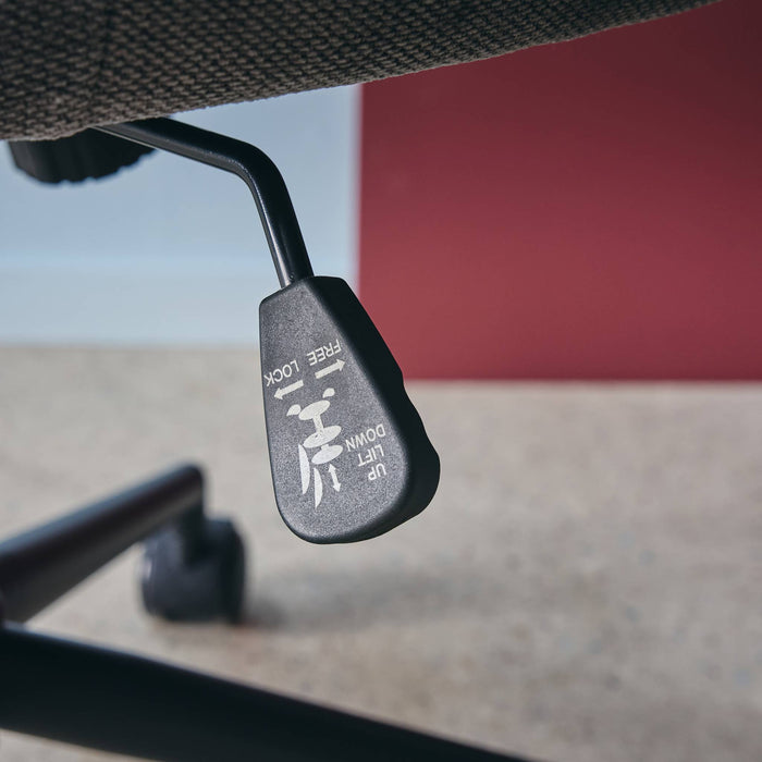 sweeek - Bureaustoel op wieltjes, verstelbaar, stof en metaal