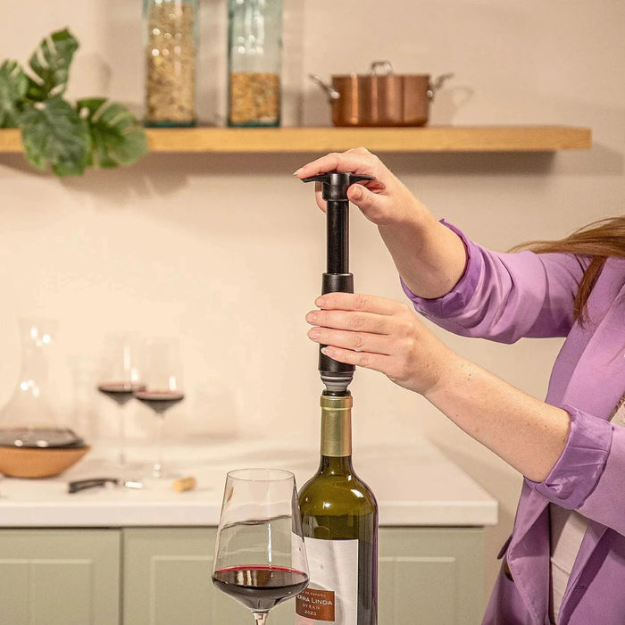 Wijnpomp - Extra Afsluitdop - Zwart - Vacuvin