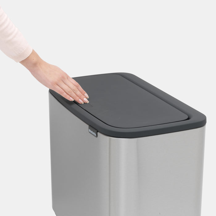 Brabantia Bo Touch Bin Afvalemmer 33 Liter (3x11 Liter) Vingerafdrukvrij