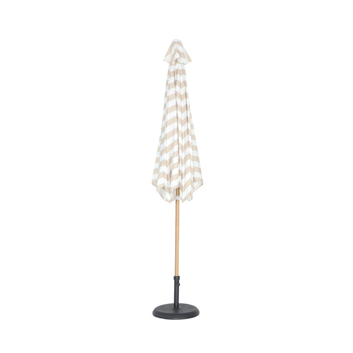 sweeek - Ronde parasol 3m centrale mast met houteffect