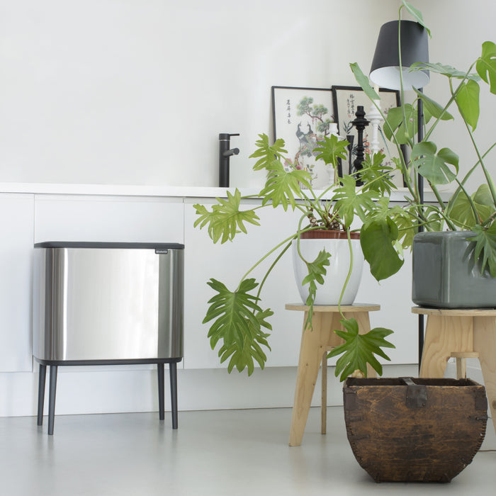 Brabantia Bo Touch Bin Afvalemmer 33 Liter (3x11 Liter) Vingerafdrukvrij