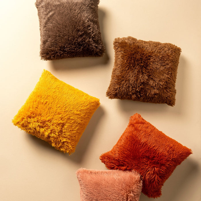 Dutch Decor sierkussen Fluffy - 60x60 cm Golden Glow