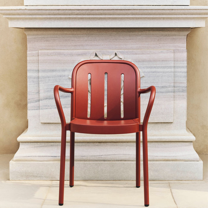 HAY Deville Tuinstoel met Armleuning - Iron Red