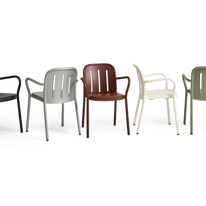 HAY Deville Tuinstoel met Armleuning - Iron Red