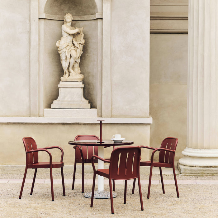 HAY Deville Tuinstoel met Armleuning - Iron Red