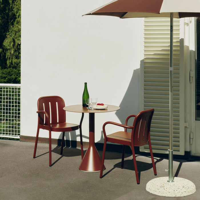 HAY Deville Tuinstoel met Armleuning - Iron Red