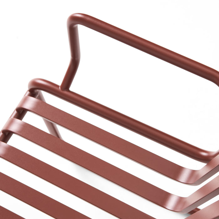 HAY Palissade Cantilever Stoel met Armleuning - Iron Red