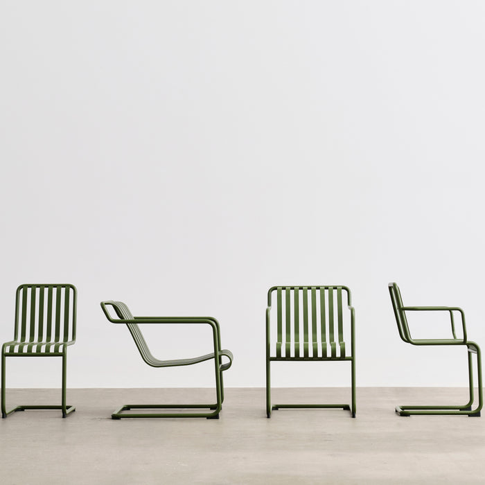 HAY Palissade Cantilever Stoel - Olijfgroen