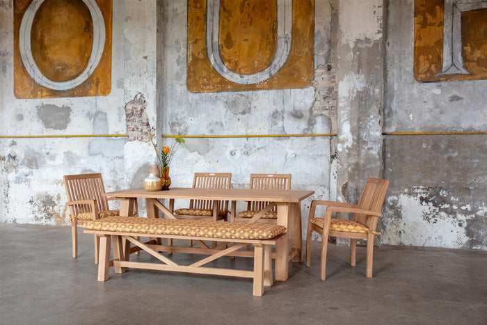 MaximaVida teak houten stoel Sunda - doos per 2 stuks