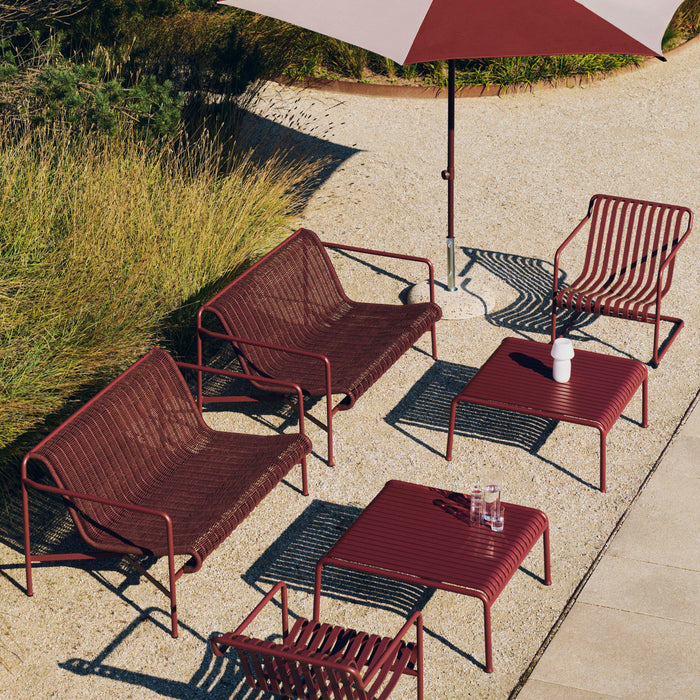 HAY Palissade Cantilever Lounge Chair Low - Iron Red