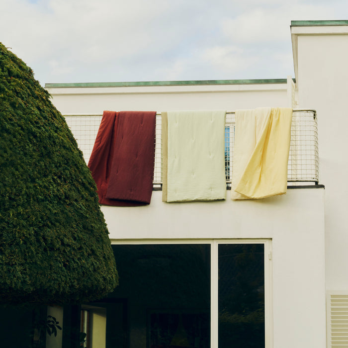 HAY Air Quilt Plaid 140 x 200 cm - Soft Yellow