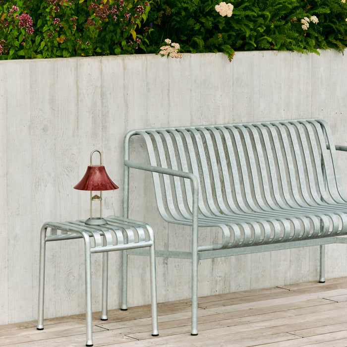 HAY Palissade Tuinbank 2,5-zits met Armleuning - Gegalvaniseerd Staal